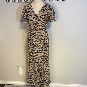 Elegant Women's Abstract Midi Dress by Vero Moda